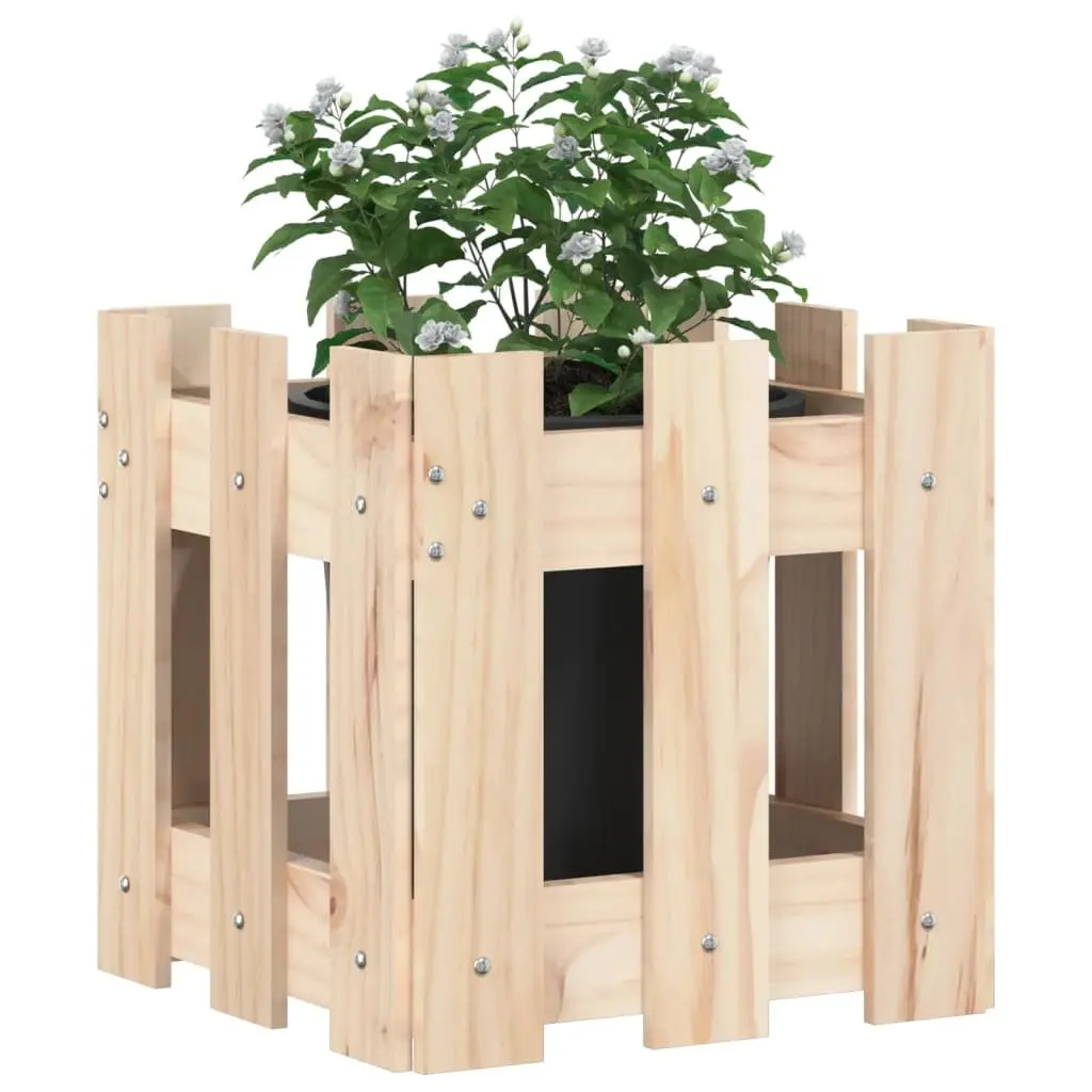 Garden Planter Box for Outdoor Use 30x30x30 cm Solid Pine Wood
