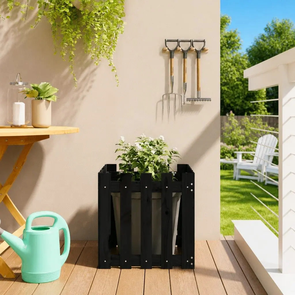 Wooden Garden Planter Outdoor 50x50x50cm
