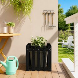 Specifications for Black Wooden Garden Planter 50x50x50cm