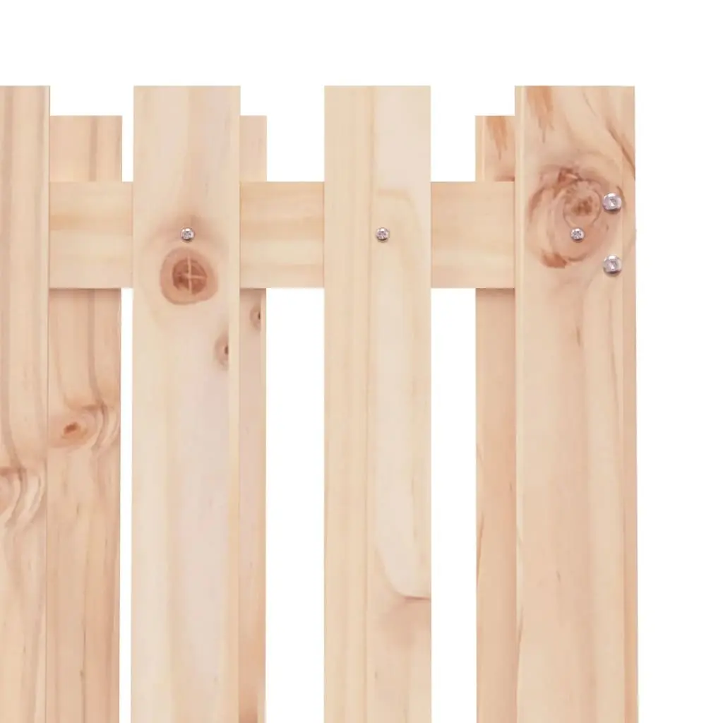 Garden Planter with Fence Design 70x70x70 cm Solid Wood Pine Brown