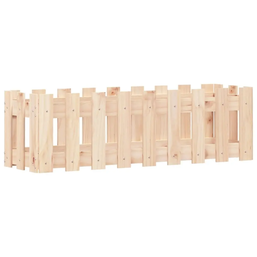 Garden Raised Bed for Outdoor Use 100x30x30 cm Solid Wood Pine Planter Box