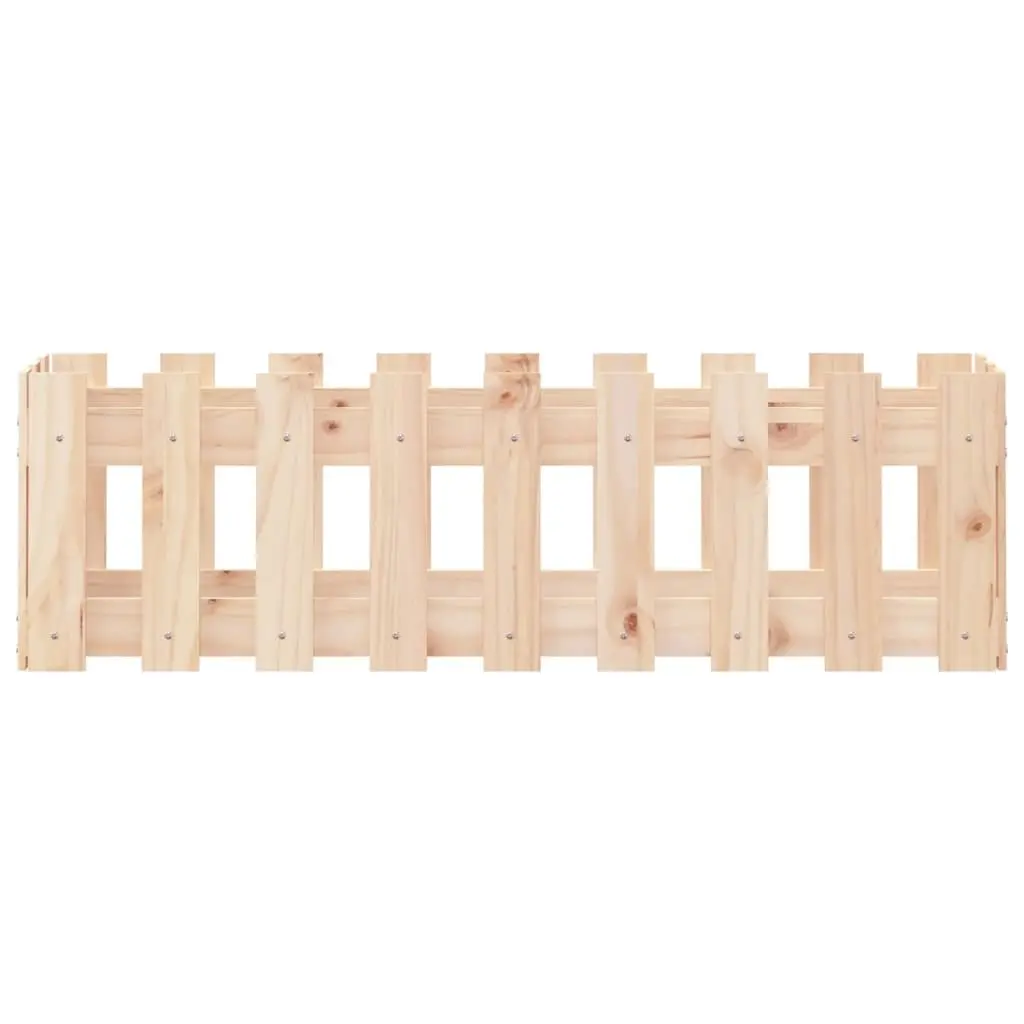 Garden Raised Bed for Outdoor Use 100x30x30 cm Solid Wood Pine Planter Box