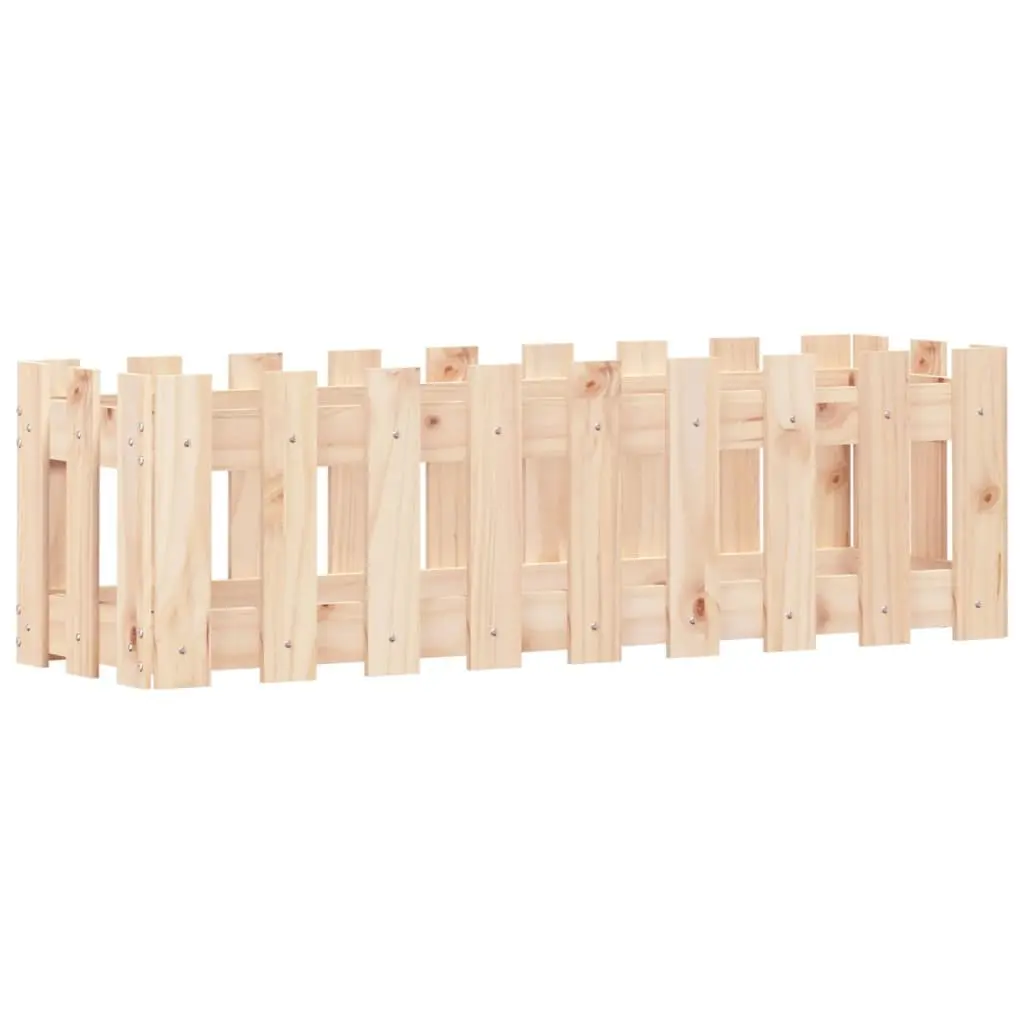Garden Raised Bed for Outdoor Use 100x30x30 cm Solid Wood Pine Planter Box