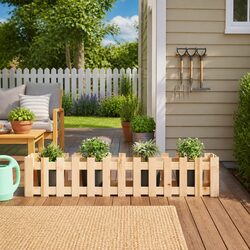 Raised Garden Bed with Dimensions 150 x 30 x 30 cm in Brown