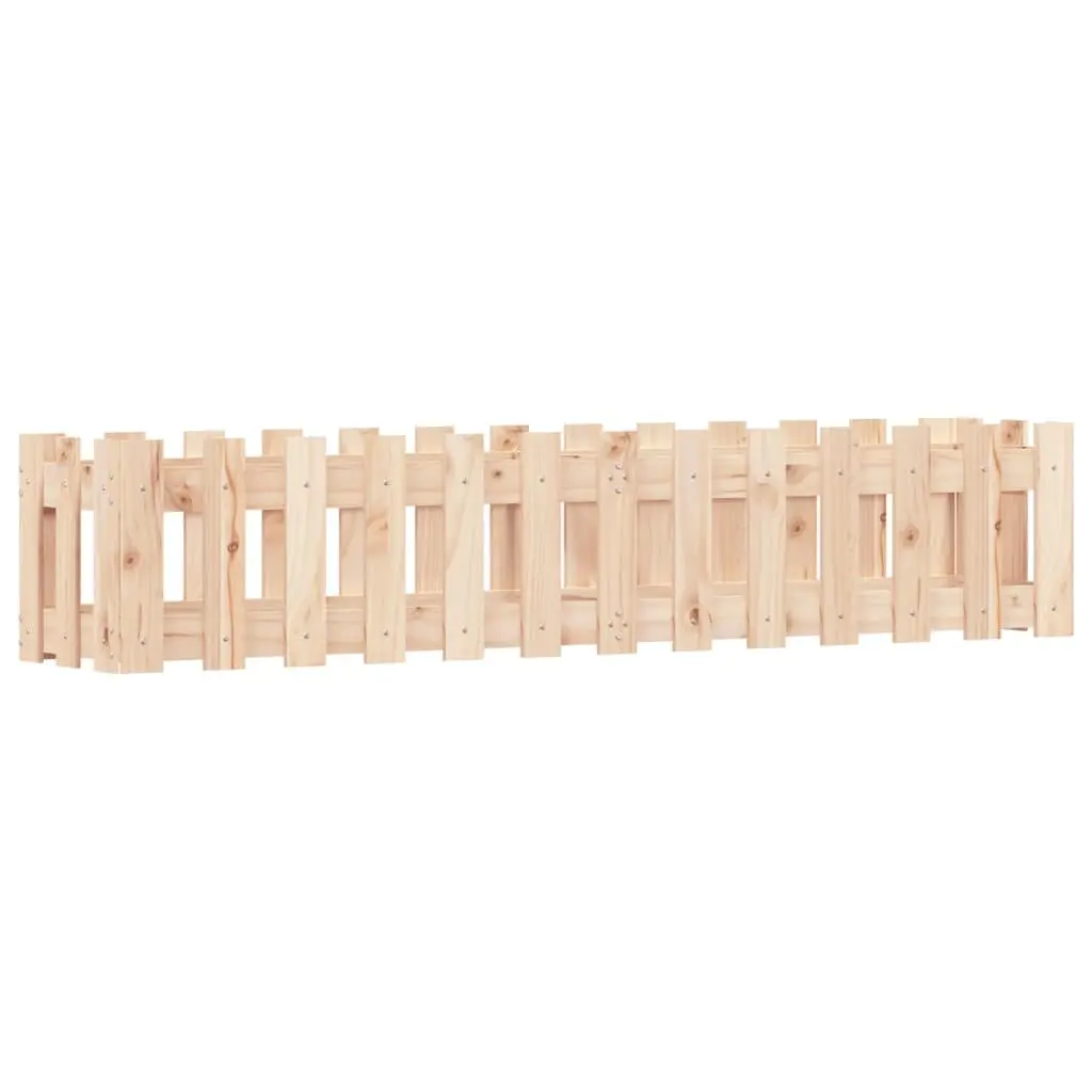 Garden Raised Bed Planter Box for Outdoor Use 150x30x30cm Solid Pine Wood