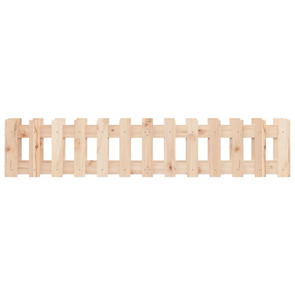Garden Raised Bed Planter Box for Outdoor Use 150x30x30cm Solid Pine Wood