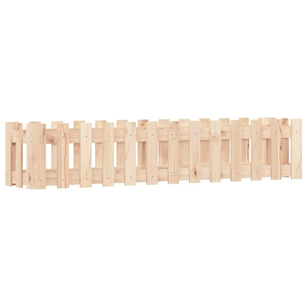 Garden Raised Bed Planter Box for Outdoor Use 150x30x30cm Solid Pine Wood