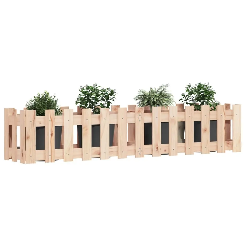 Garden Raised Bed Planter Box for Outdoor Use 150x30x30cm Solid Pine Wood