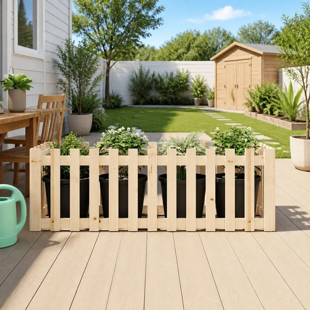 Garden Raised Bed for Outdoor Use 150x50x50 cm Solid Wood Pine Planter Box