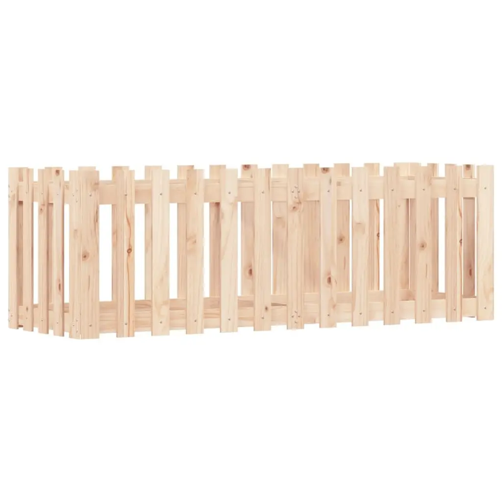 Garden Raised Bed for Outdoor Use 150x50x50 cm Solid Wood Pine Planter Box
