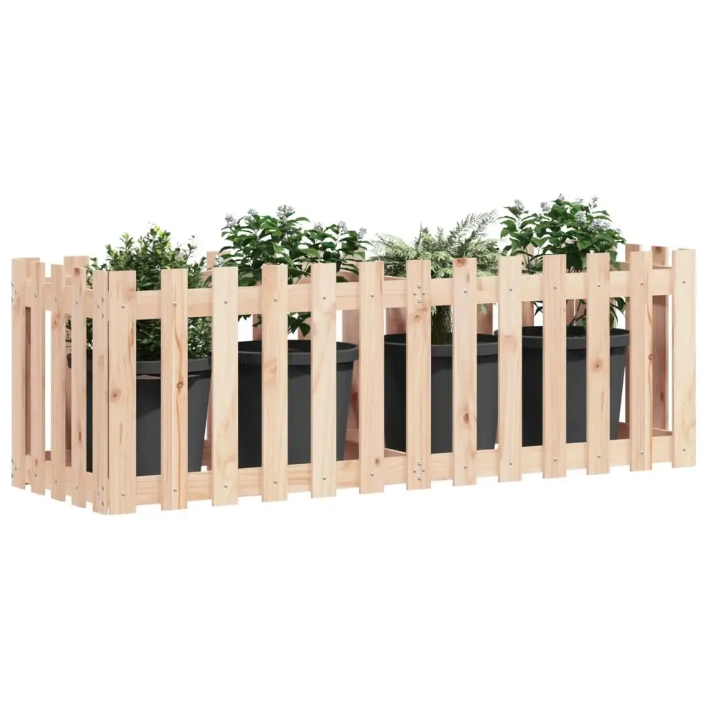 Garden Raised Bed for Outdoor Use 150x50x50 cm Solid Wood Pine Planter Box