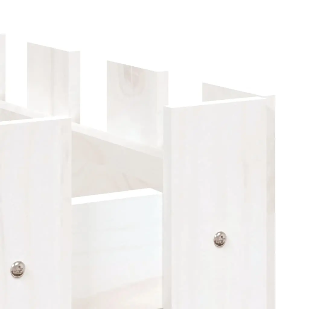 Garden Raised Bed Planter for Outdoor Use White 150x50x50cm Solid Pine Wood