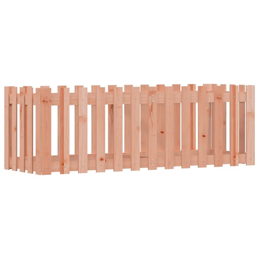 Garden Raised Bed with Fence Design 150x50x50 cm Outdoor Planter Box Solid Wood