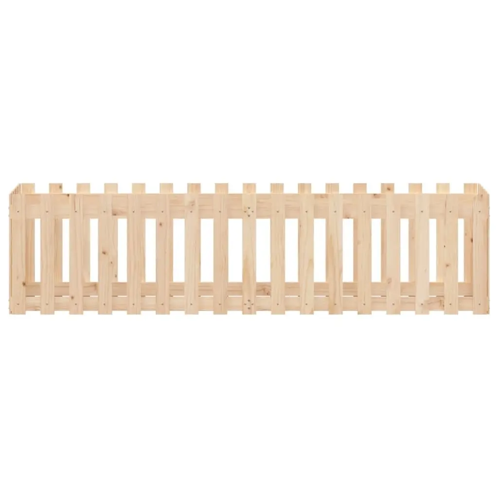Garden Raised Bed for Outdoor Use 200x50x50cm Solid Pine Wood Planter Box