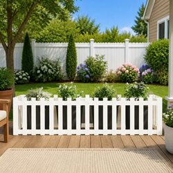 Garden Bed Planter Box White 200x50x50 cm Solid Wood