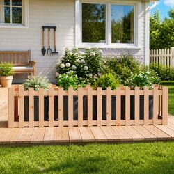 Wooden Raised Garden Bed - 200x50x50 cm for Plants