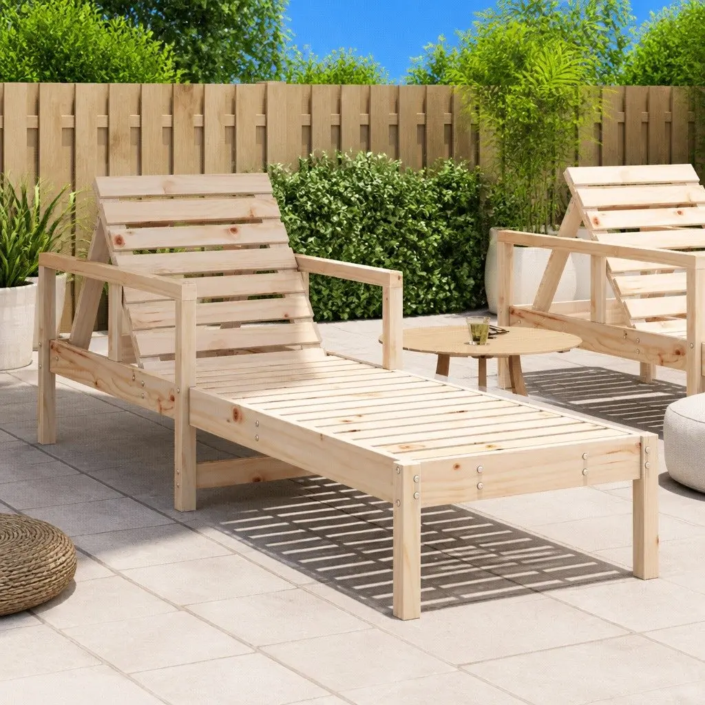Sun Lounger Outdoor Seating Adjustable Backrest Garden Patio Lounging Chair