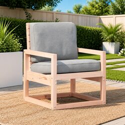 Brown Outdoor Garden Chair – Dimensions 57.5x63x76cm