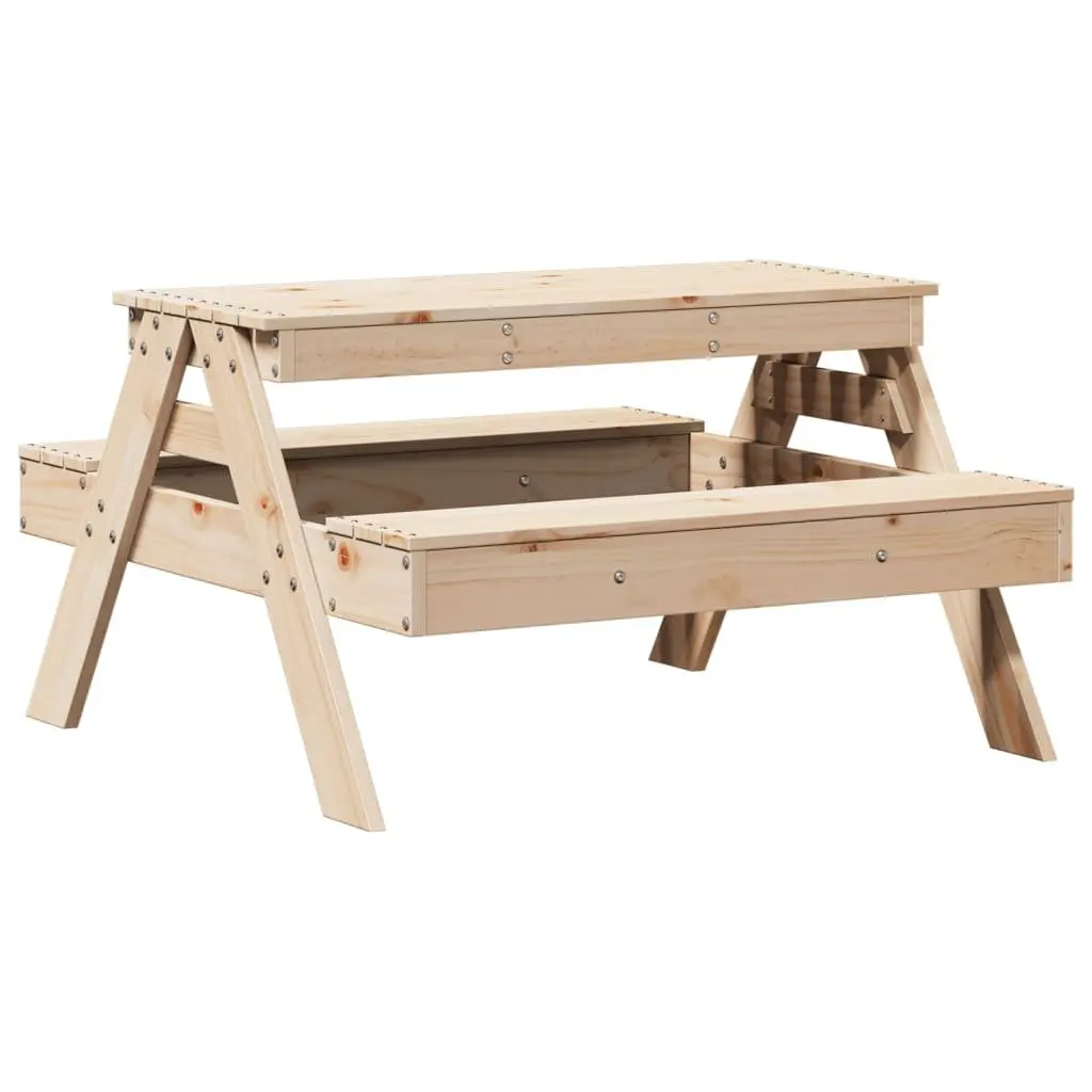 Kids Picnic Table Outdoor Use Wooden 88 x 97 x 52 cm
