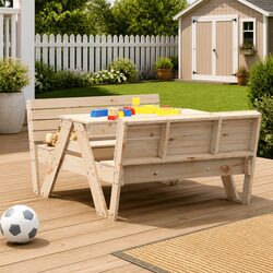Specifications of the Solid Pine Kids Picnic Table