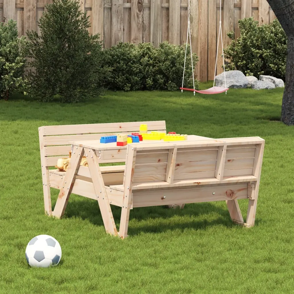 Solid Pine Kids Picnic Table