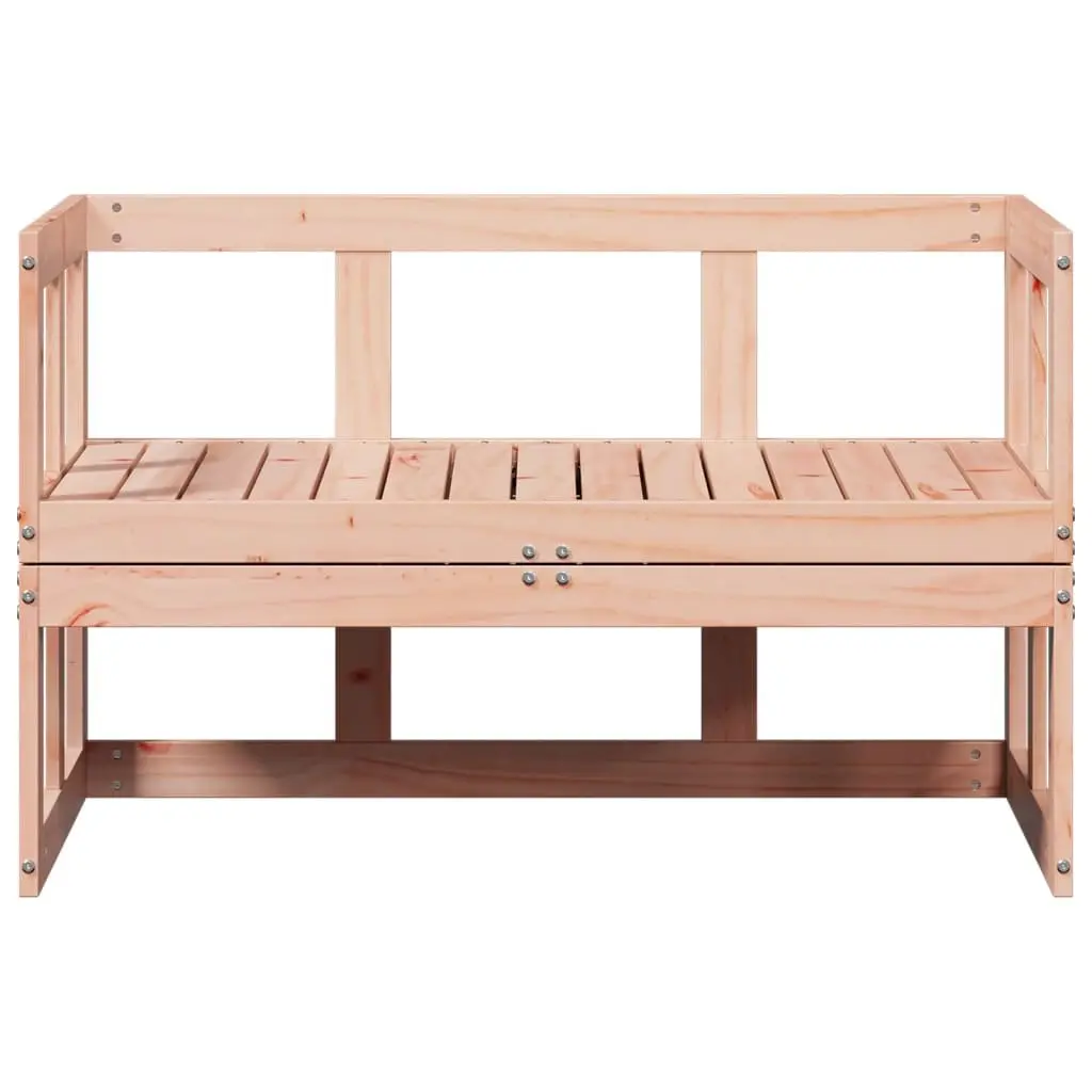 Garden Sofa Bench Extendable Outdoor Seating Wooden Patio Furniture Brown