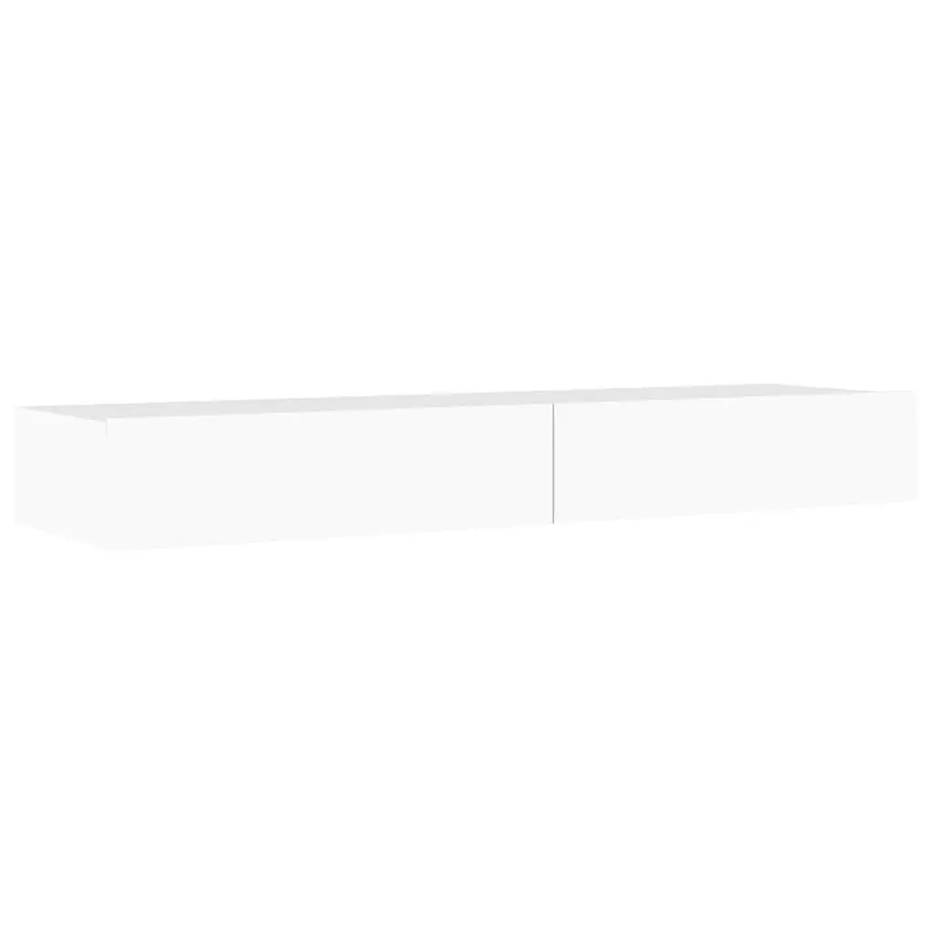 TV Cabinet for Living Room with RGB LED Lights White 120x35x15.5cm