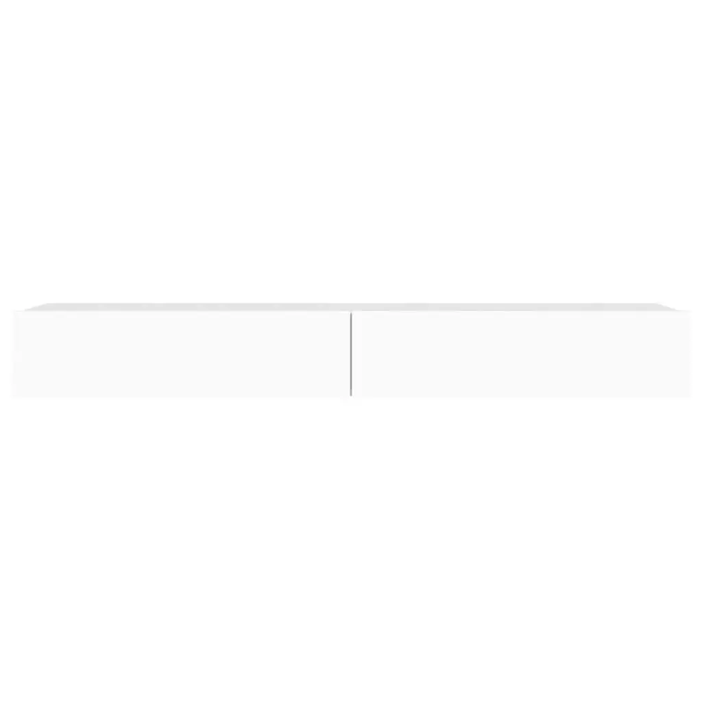 TV Cabinet for Living Room with RGB LED Lights White 120x35x15.5cm
