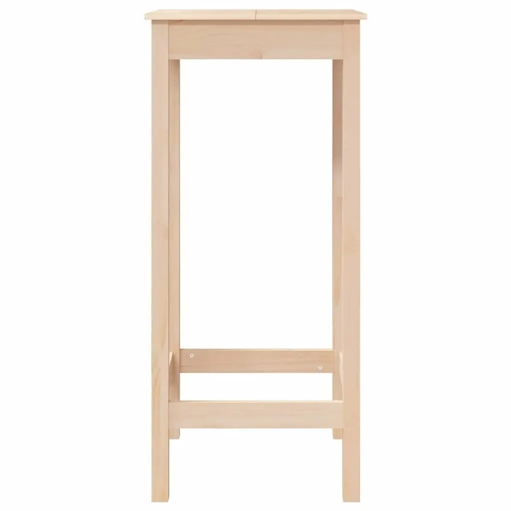 Bar Table 50x50x110 cm Solid Pine Wood Kitchen Dining High Bistro Furniture