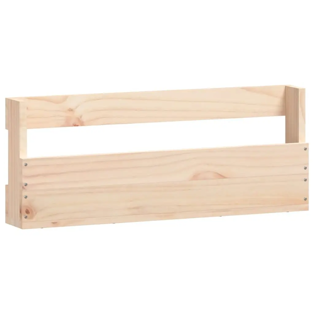 Wall-Mounted Shoe Rack for Home Organiser Solid Pine Wood Brown 59x9x23cm 2 Piece