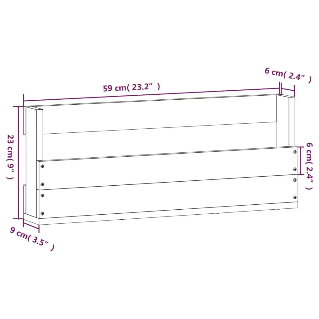 Wall-Mounted Shoe Rack for Home Organiser Solid Pine Wood Brown 59x9x23cm 2 Piece