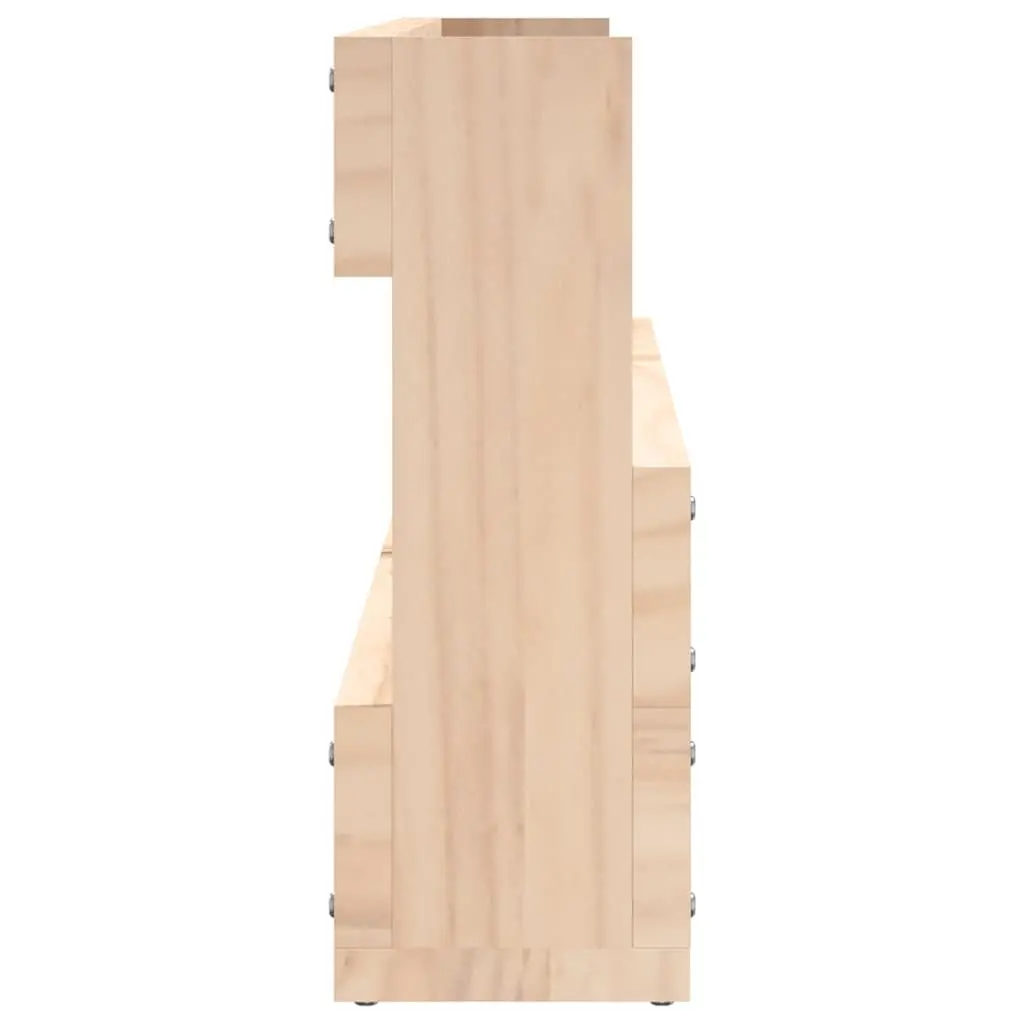 Wall-Mounted Shoe Rack for Home Organisation 2 Pieces Solid Pine Brown