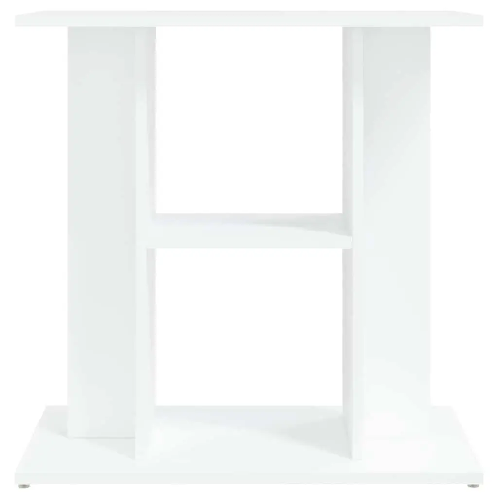 Aquarium Stand 60cm White Storage Cabinet Fish Tank Display Engineered Wood