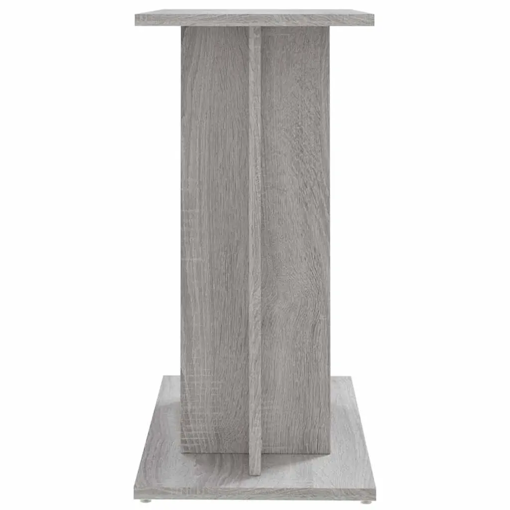 Aquarium Stand 3-Tier Storage Grey Sonoma 60x30x60 cm Fish Tank Display Cabinet