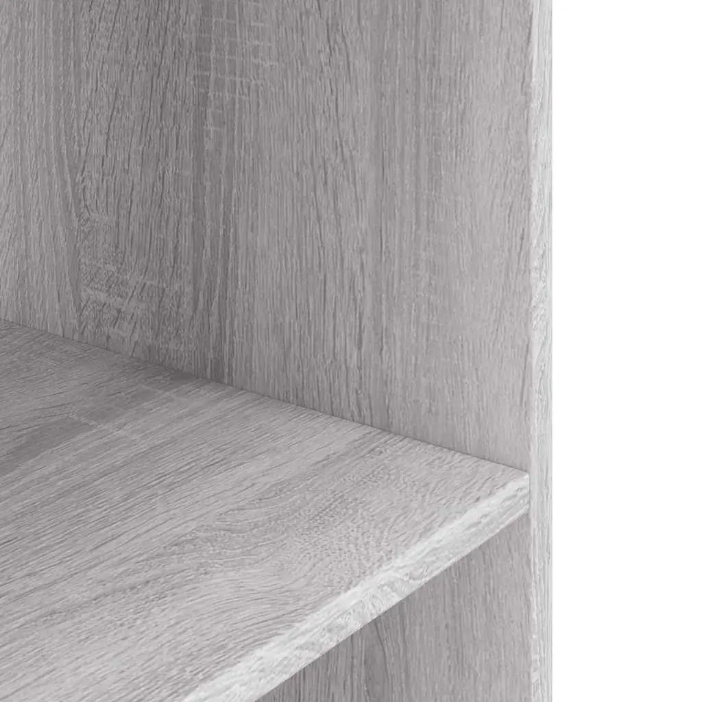 Aquarium Stand 3-Tier Storage Grey Sonoma 60x30x60 cm Fish Tank Display Cabinet