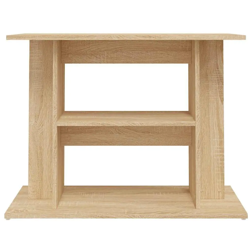 Aquarium Stand 3 Tier Fish Tank Cabinet Storage Display Brown 80x35x60cm
