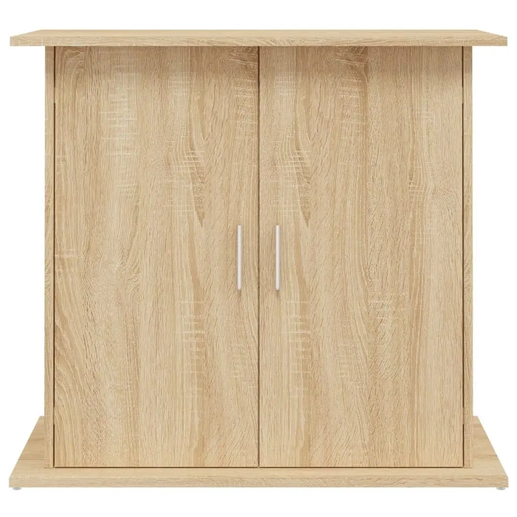 Aquarium Stand Fish Tank Cabinet Brown Engineered Wood Storage Compartments