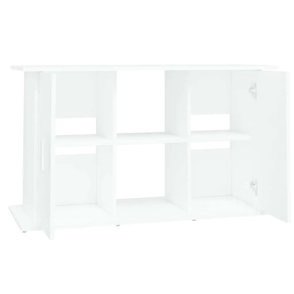 Aquarium Stand Fish Tank Cabinet White Storage Shelves Display Unit 101x41x58cm