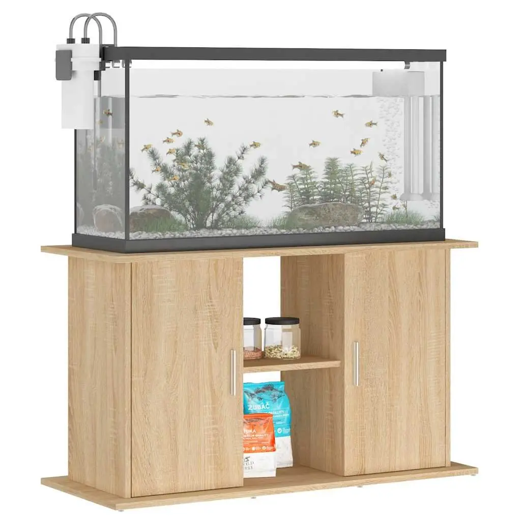 Aquarium Stand for Fish Tank Storage Brown Engineered Wood 101 x 41 x 58 cm