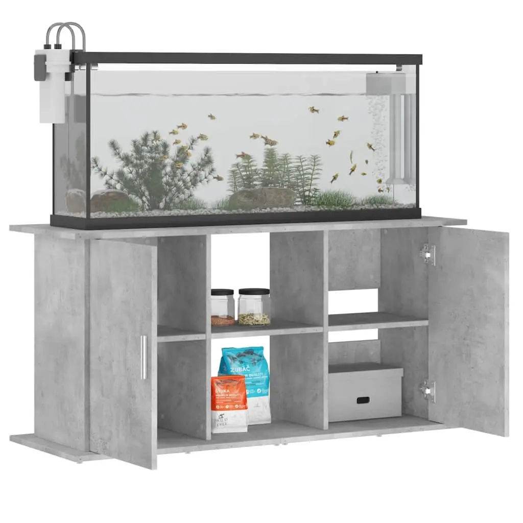 Aquarium Stand for Fish Tank Storage Grey 121x41x58 cm Engineered Wood