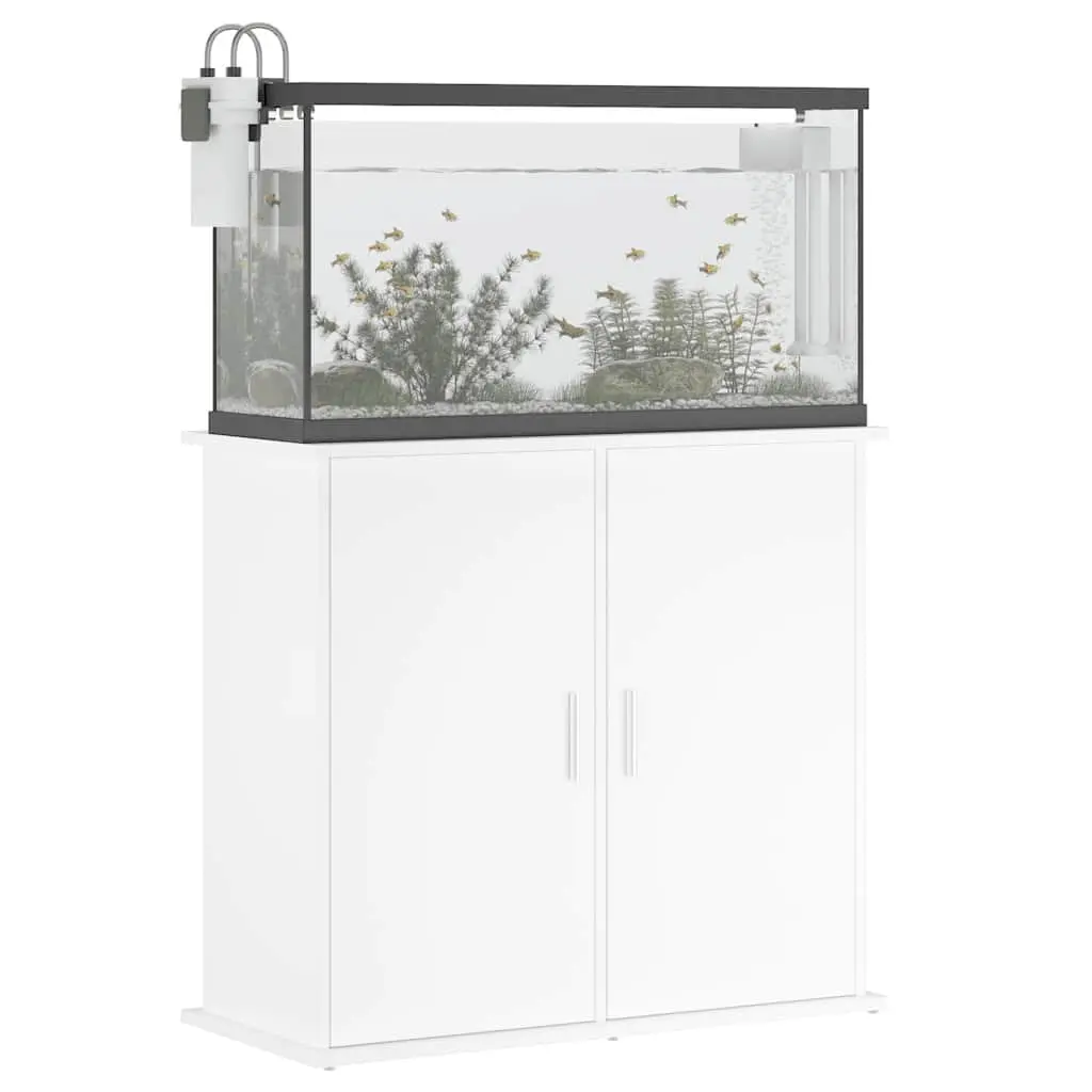 Aquarium Stand White for Fish Tank 81x36x73 cm