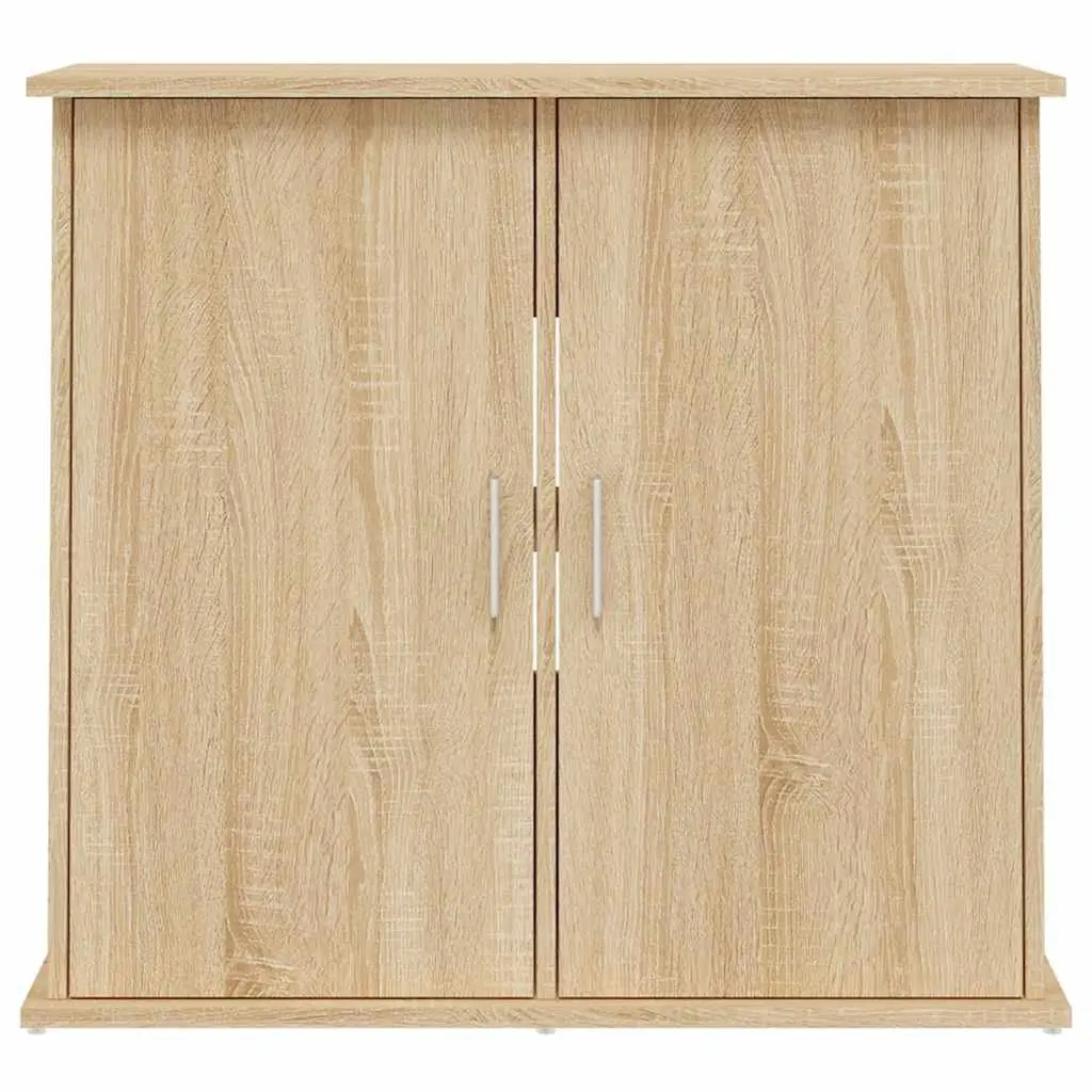 Aquarium Stand Fish Tank Cabinet Storage Engineered Wood Brown 81x36x73cm