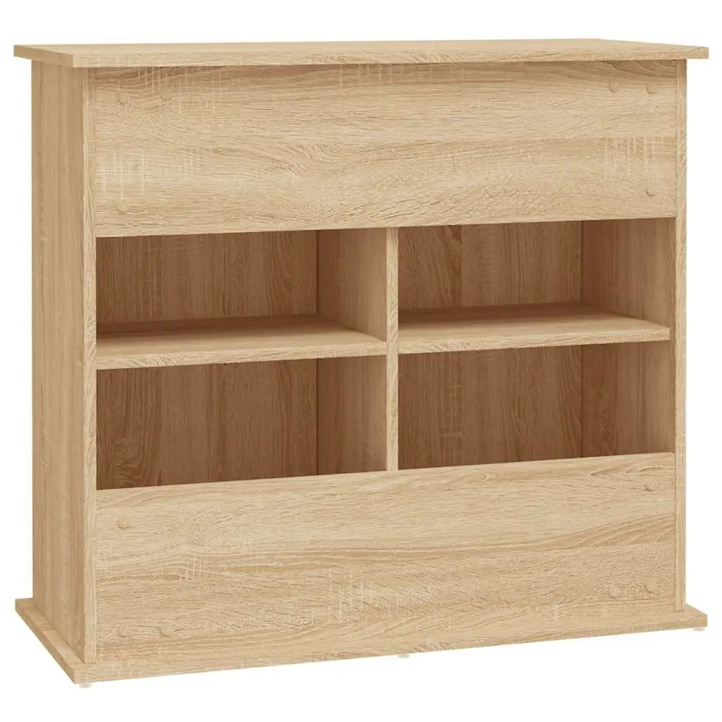 Aquarium Stand Fish Tank Cabinet Storage Engineered Wood Brown 81x36x73cm