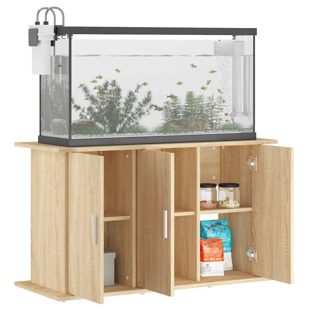 Aquarium Stand Fish Tank Cabinet Storage Brown Wood 101x41x58cm