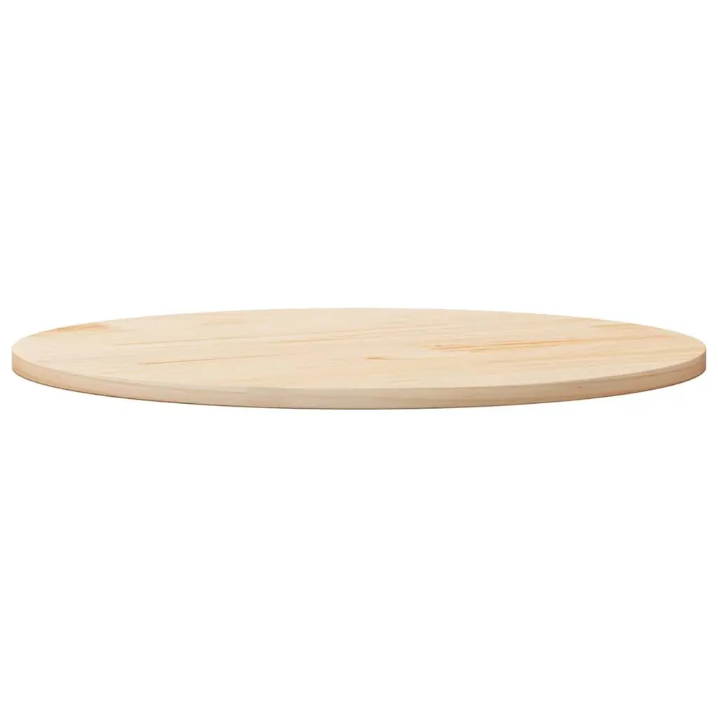 Round Solid Pine Wood Table Top Ø80cm