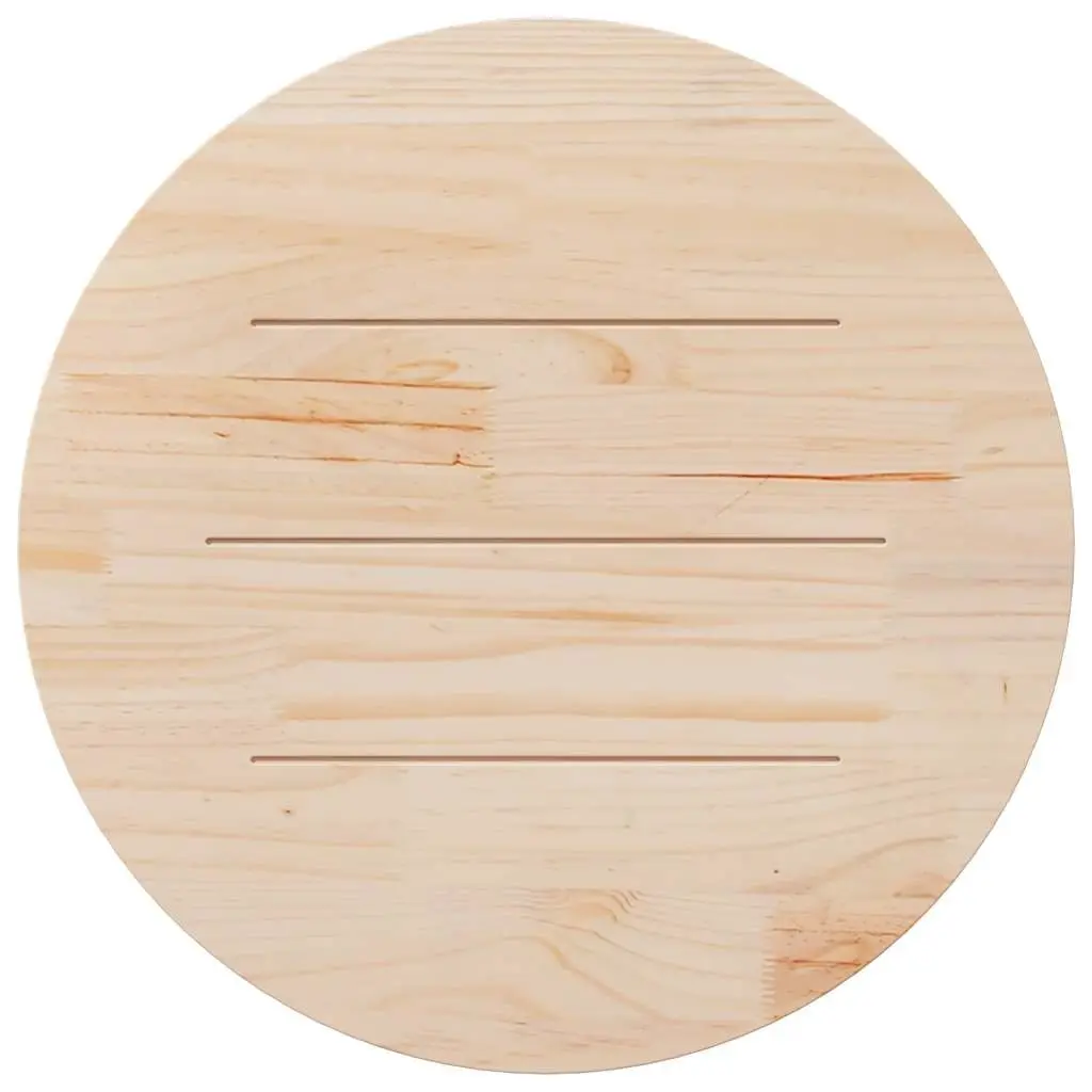 Round Solid Pine Wood Table Top Ø80cm