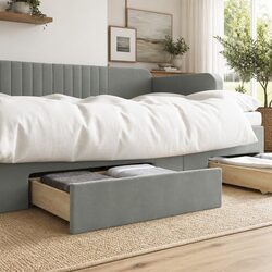 Under Bed Storage Drawers: 2-Piece Set in Grey