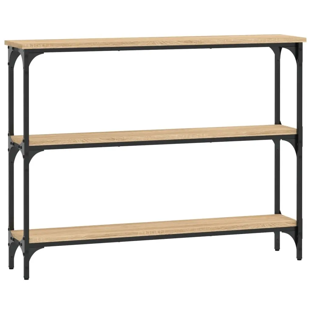 Console Table Sonoma Oak Brown Hallway Entryway Living Room Storage Accent