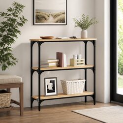 Console Table Dimensions: 75x22.5x75 cm in Sonoma Oak