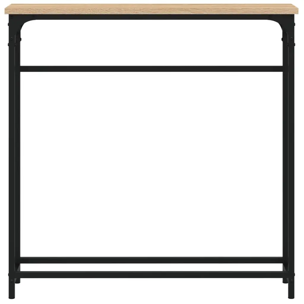 Console Table Hallway Entry Accent Engineered Wood Brown 75x19.5x75cm